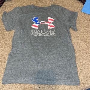 Boys Under Armour Shirt American Flag